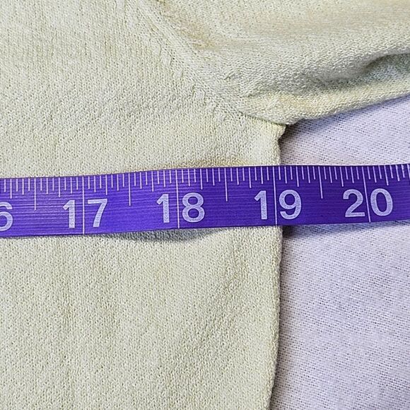 Moth Anthropologie 2004 Vibrant Light Green Beaded & Sequined Cardigan Sweater - Picture 11 of 13